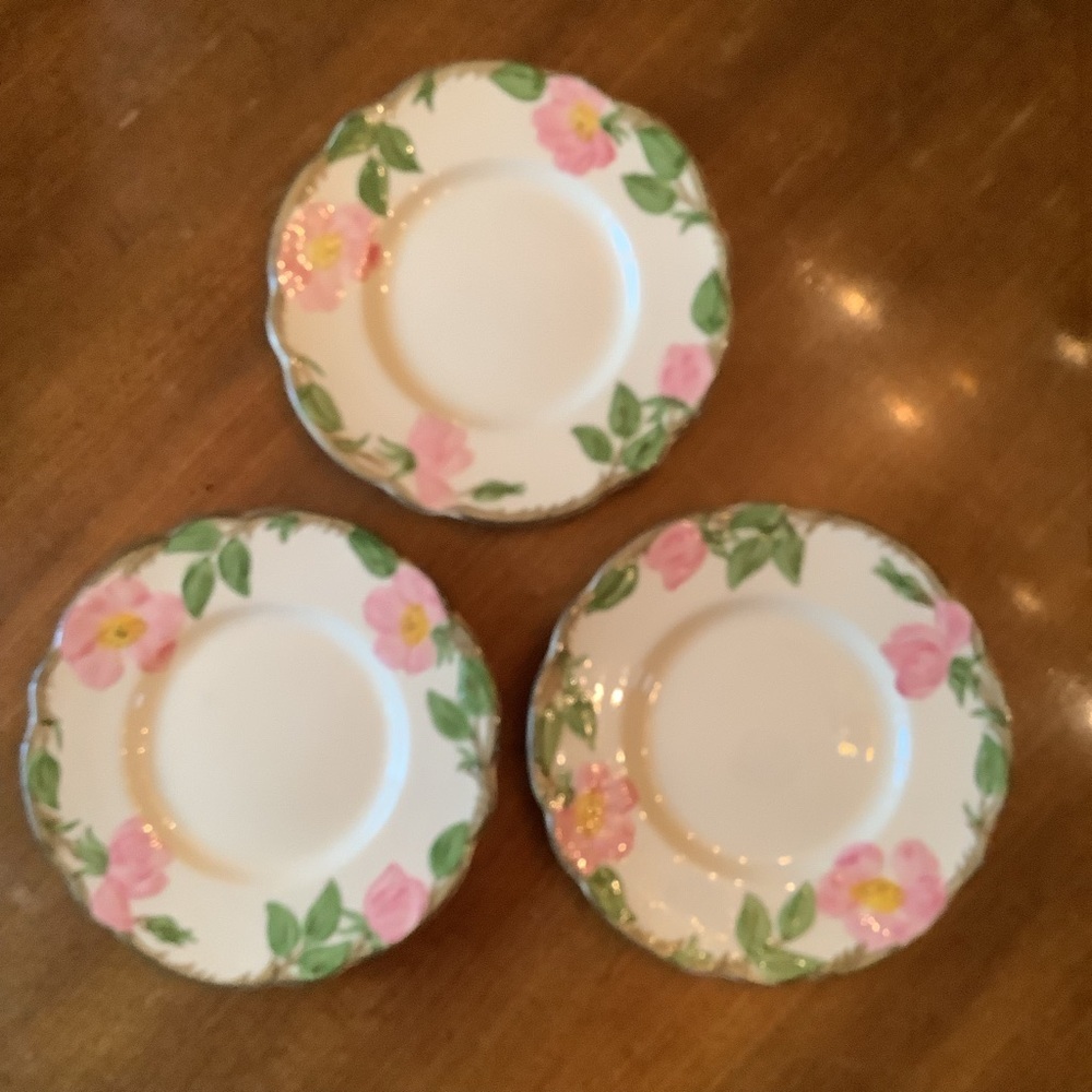 Three Franciscan Desert Rose Small 6” Plates - Picture 2 of 9